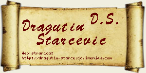 Dragutin Starčević vizit kartica